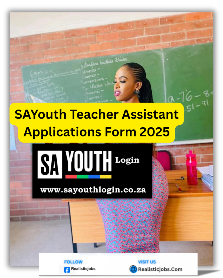 SAYouth Teacher Assistant Application Form 2025