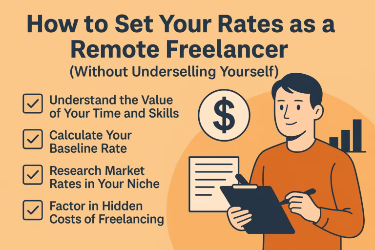 How to Set Your Rates as a Remote Freelancer (Without Underselling Yourself)